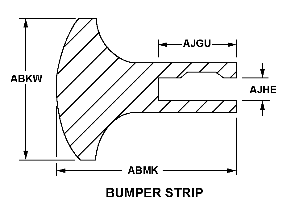 BUMPER STRIP style nsn 9390-01-338-5873