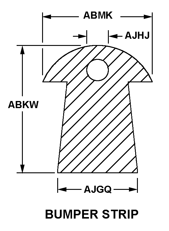 BUMPER STRIP style nsn 9390-01-338-5873