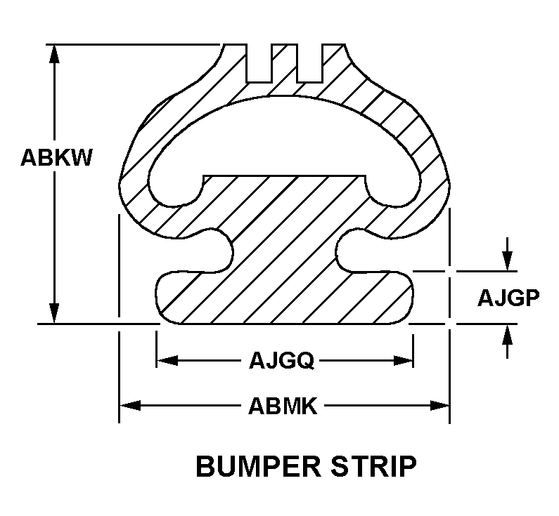 BUMPER STRIP style nsn 9390-01-338-5873