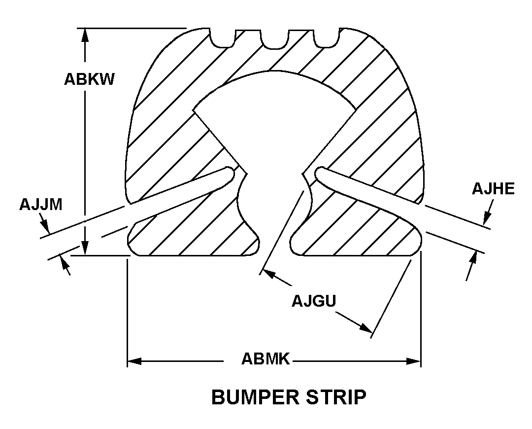 BUMPER STRIP style nsn 9390-01-338-5873