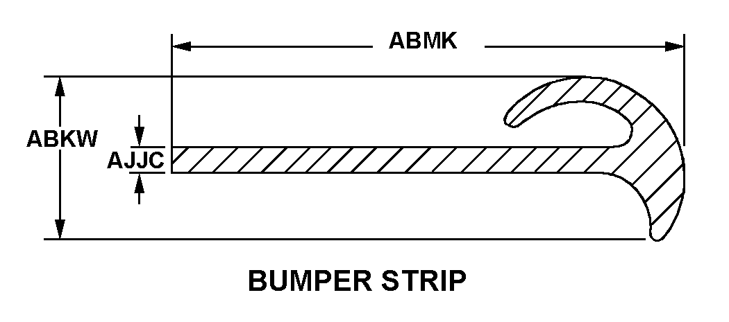 BUMPER STRIP style nsn 9390-01-338-5873