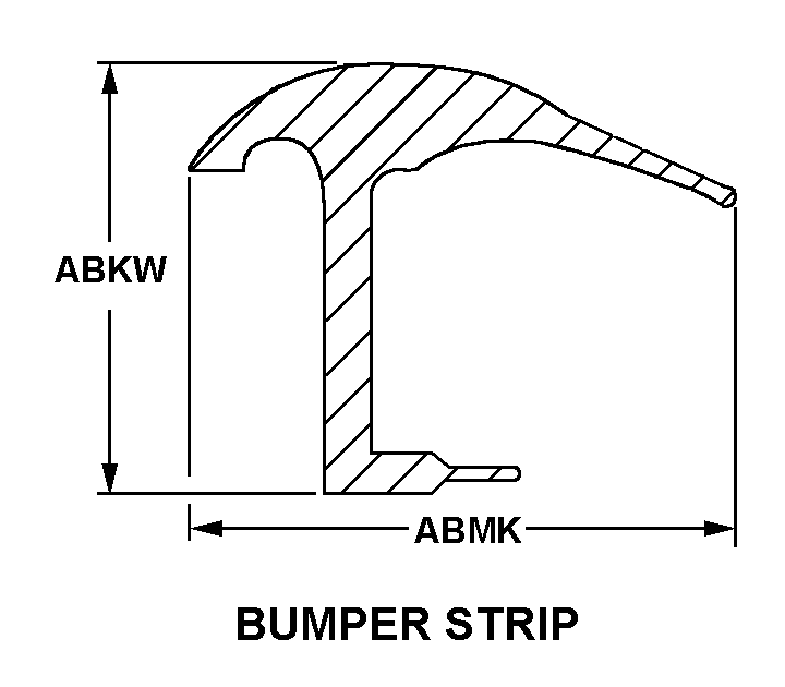 BUMPER STRIP style nsn 9390-01-338-5873