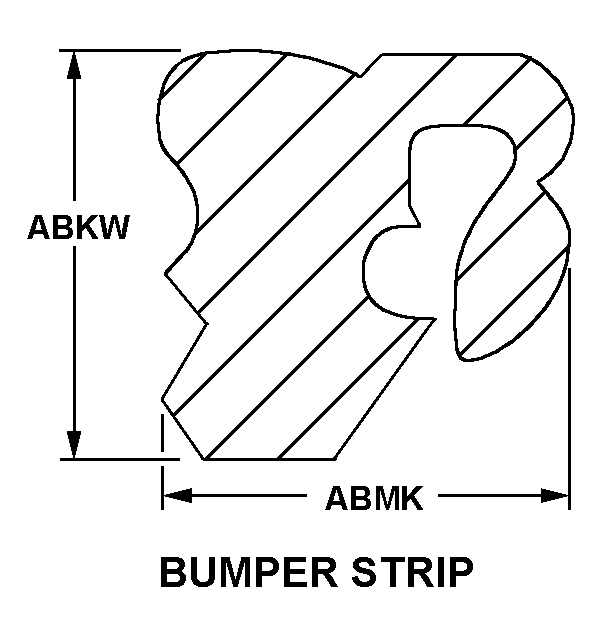 BUMPER STRIP style nsn 9390-01-338-5873