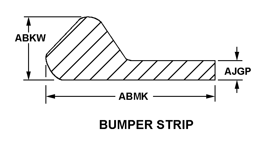 BUMPER STRIP style nsn 9390-00-580-6810