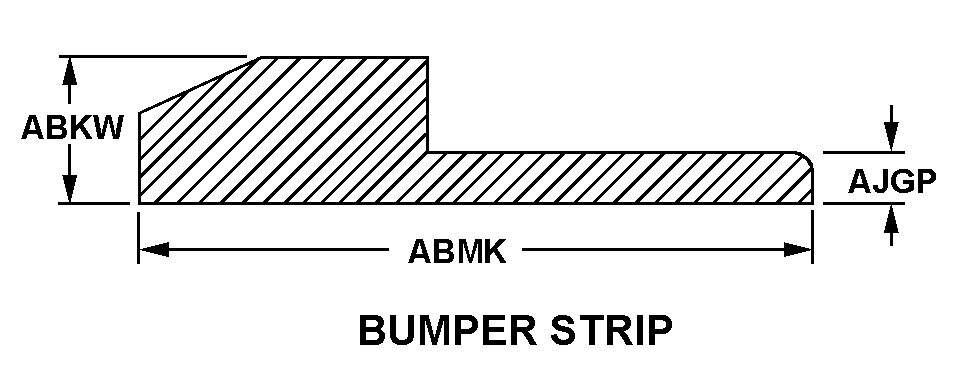 BUMPER STRIP style nsn 9390-01-338-5873