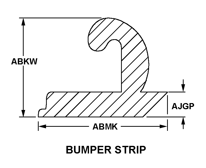 BUMPER STRIP style nsn 9390-01-338-5873