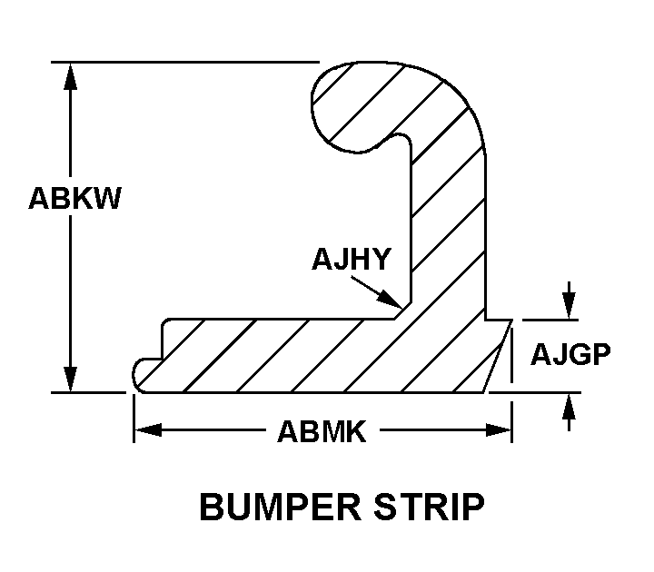 BUMPER STRIP style nsn 9390-01-338-5873