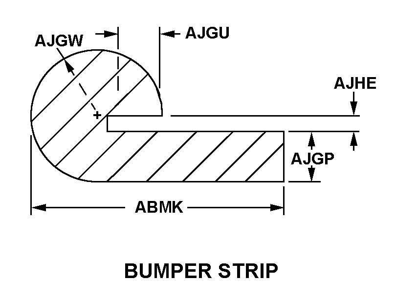 BUMPER STRIP style nsn 9390-01-338-5873