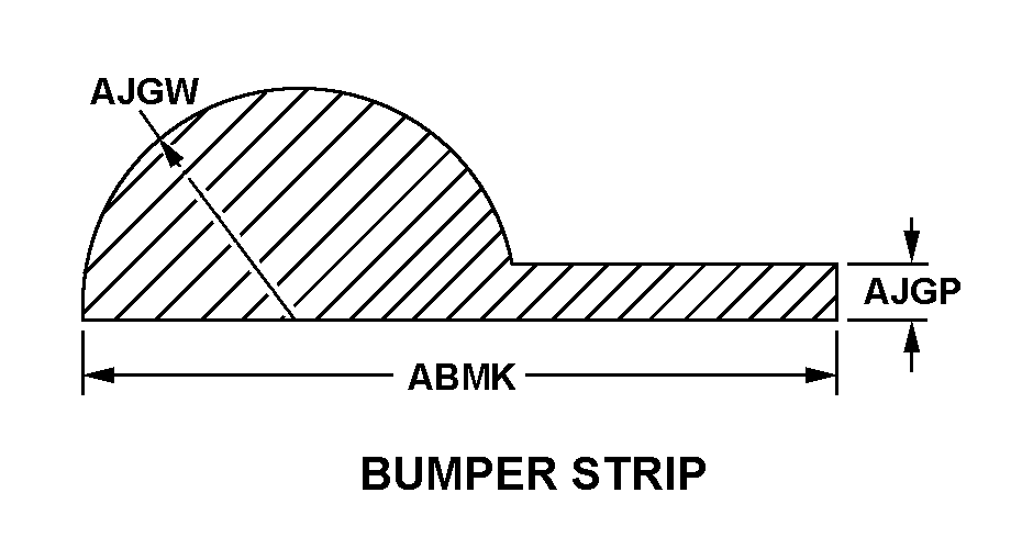 BUMPER STRIP style nsn 9390-01-338-5873