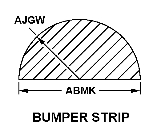 BUMPER STRIP style nsn 9390-00-001-9411