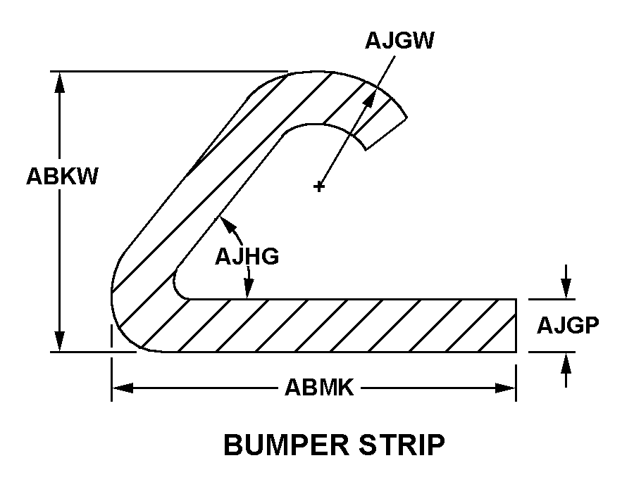 BUMPER STRIP style nsn 9390-01-338-5873