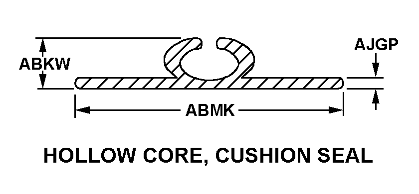 HOLLOW CORE, CUSHION SEAL style nsn 9390-00-297-2001