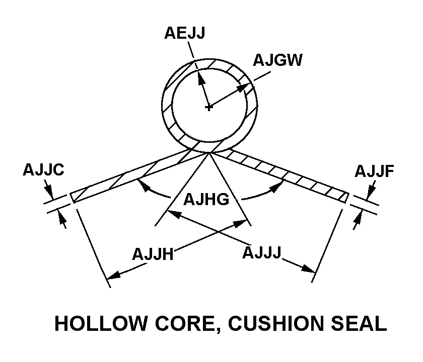 HOLLOW CORE, CUSHION SEAL style nsn 9390-00-247-7278