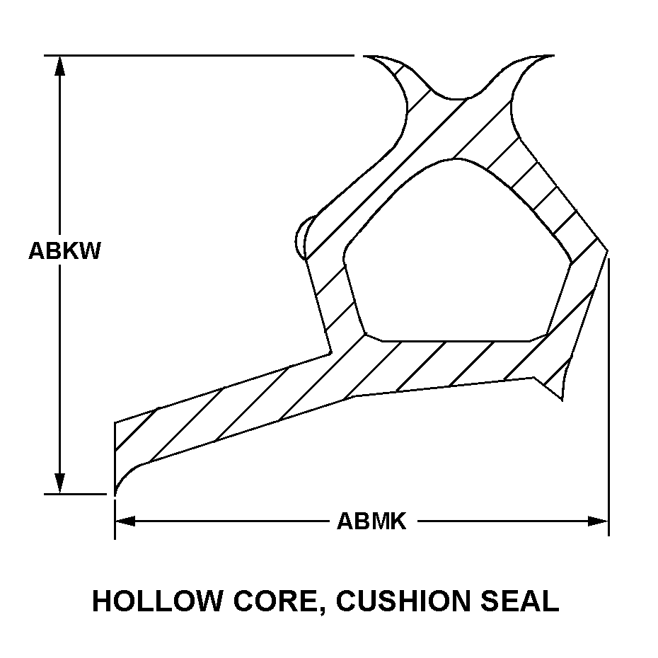 HOLLOW CORE, CUSHION SEAL style nsn 9390-00-247-7278
