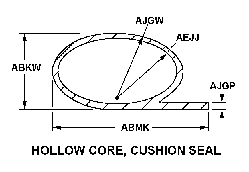 HOLLOW CORE, CUSHION SEAL style nsn 9390-00-247-7278