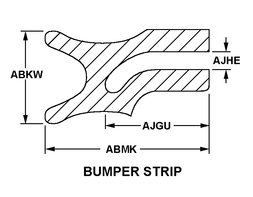 BUMPER STRIP style nsn 9390-01-338-5873