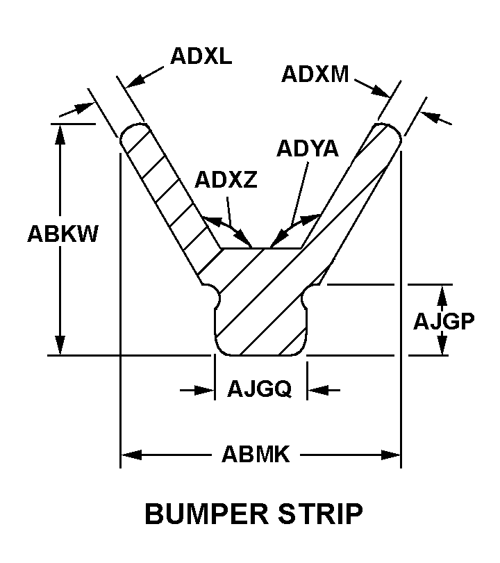 BUMPER STRIP style nsn 9390-01-338-5873