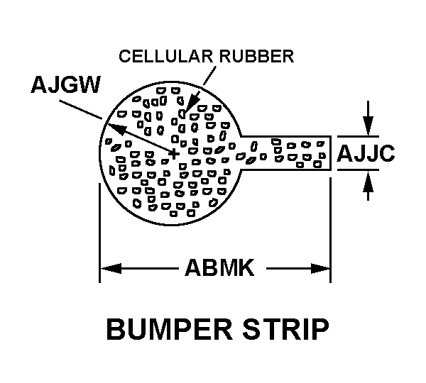 BUMPER STRIP style nsn 9390-01-338-5873