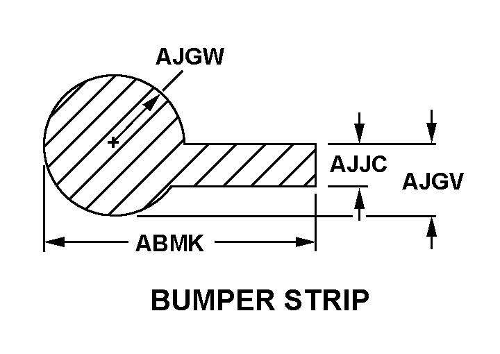 BUMPER STRIP style nsn 9390-01-338-5873