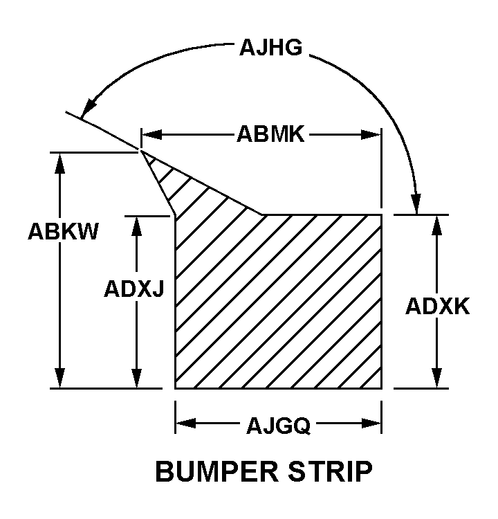 BUMPER STRIP style nsn 9390-01-338-5873