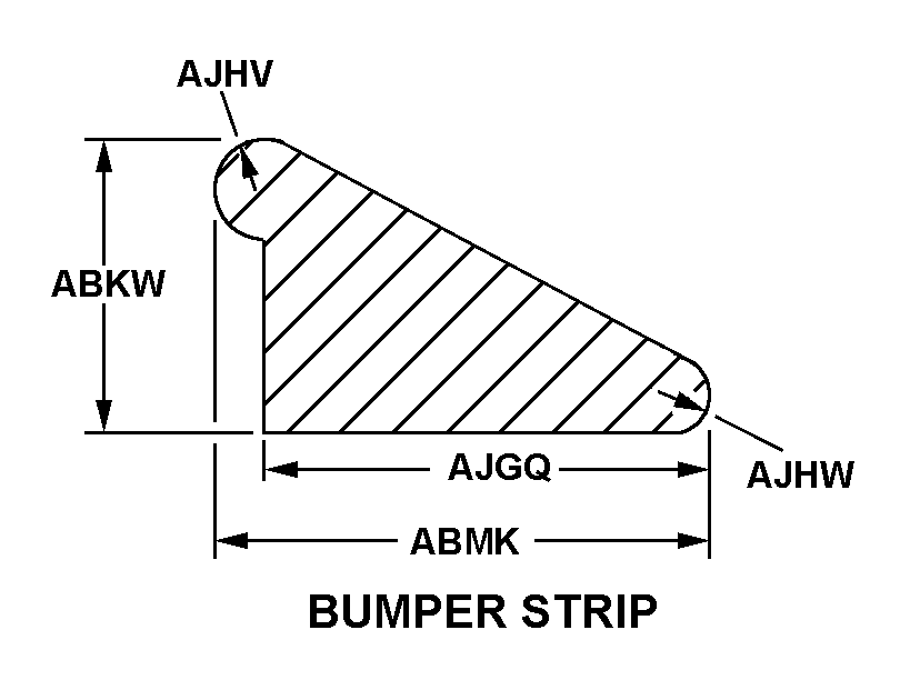 BUMPER STRIP style nsn 9390-01-338-5873