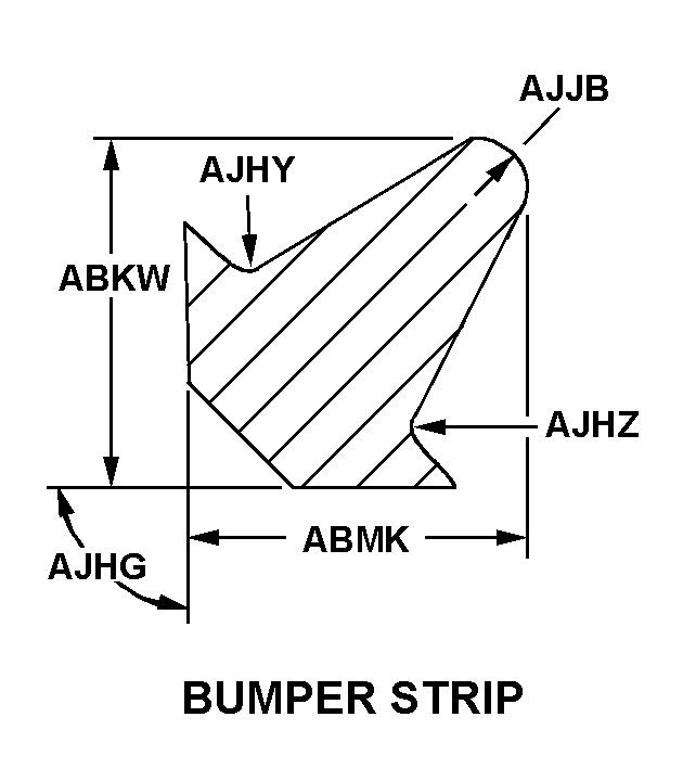 BUMPER STRIP style nsn 9390-01-338-5873