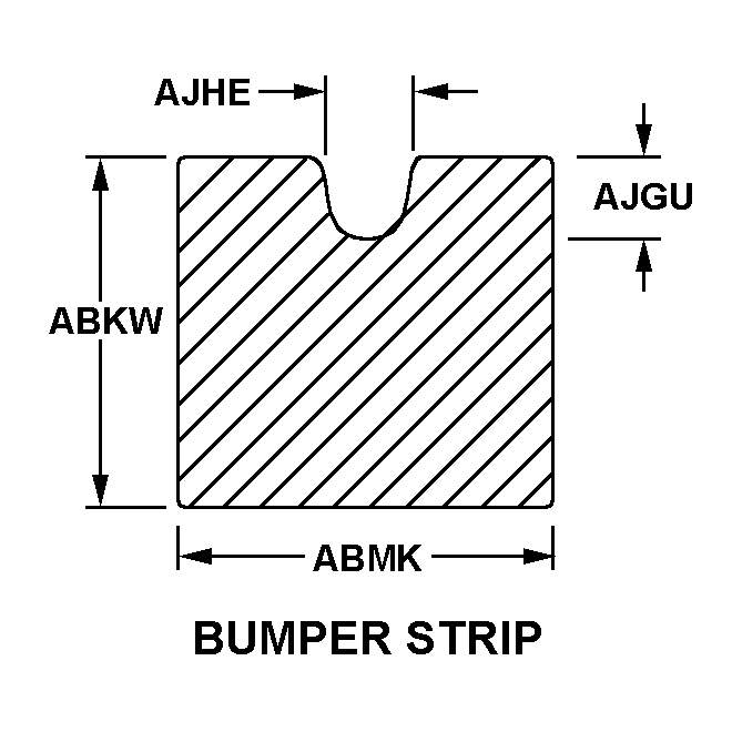 BUMPER STRIP style nsn 9390-01-338-5873