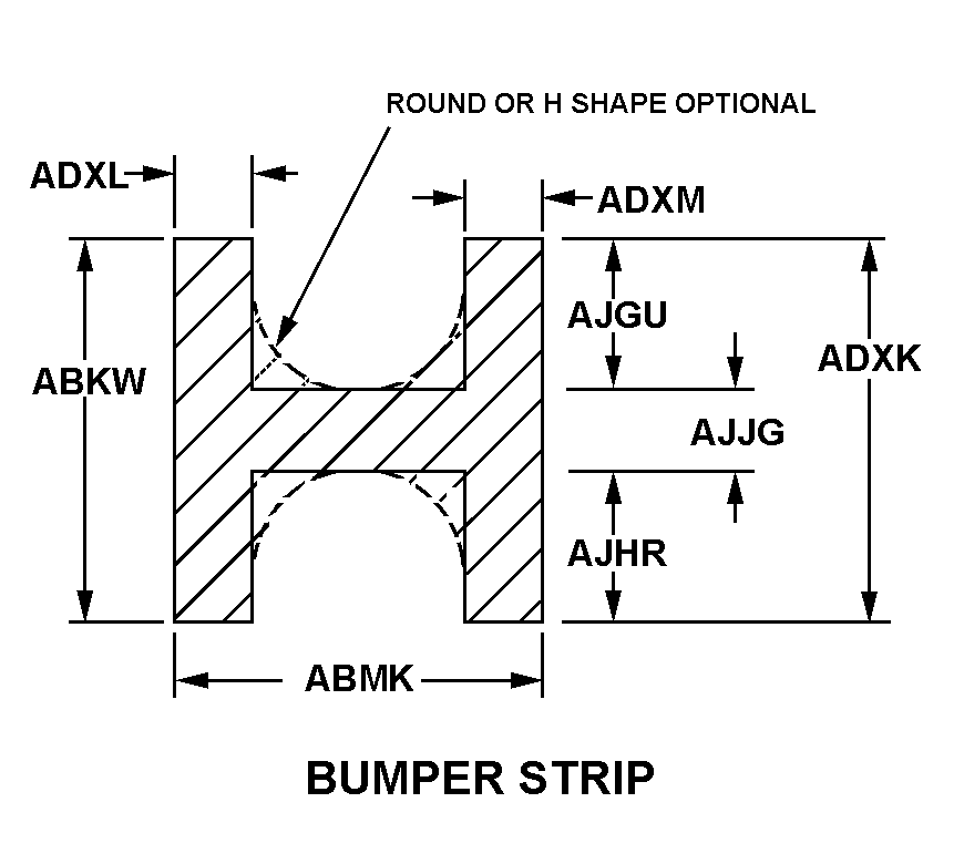 BUMPER STRIP style nsn 9390-01-338-5873