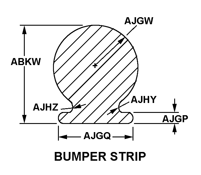 BUMPER STRIP style nsn 9390-00-030-7809