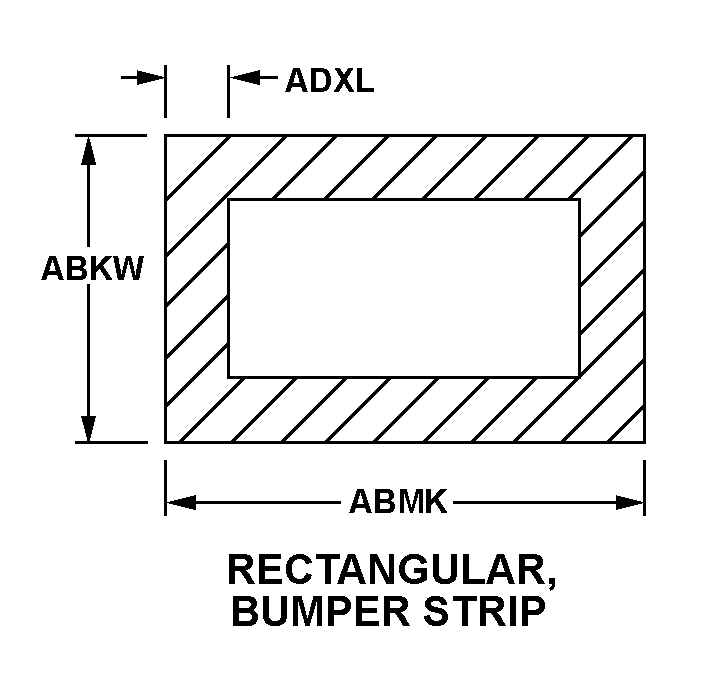 RECTANGULAR, BUMPER STRIP style nsn 9390-01-623-2341