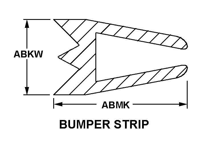 BUMPER STRIP style nsn 9390-00-908-3036