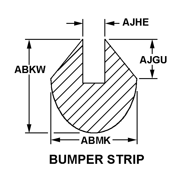 BUMPER STRIP style nsn 9390-01-338-5873