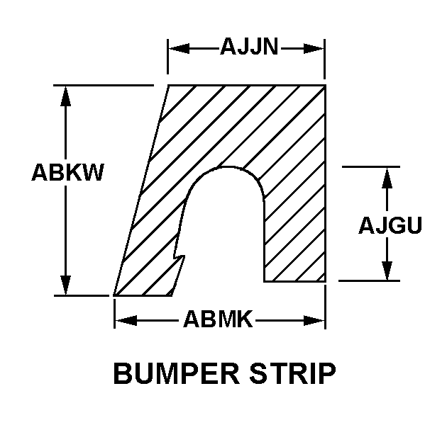 BUMPER STRIP style nsn 9390-01-338-5873