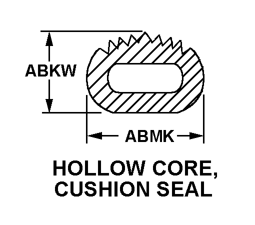 HOLLOW CORE, CUSHION SEAL style nsn 9390-00-160-9296