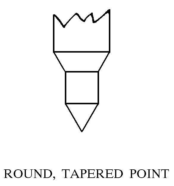 ROUND, TAPERED POINT style nsn 4810-01-215-2295