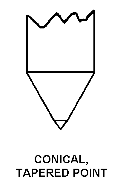 CONICAL, TAPERED POINT style nsn 4820-01-157-5591