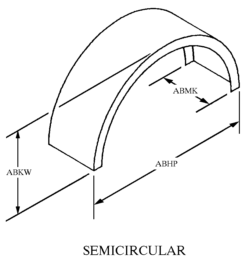 SEMICIRCULAR style nsn 2510-01-476-4653