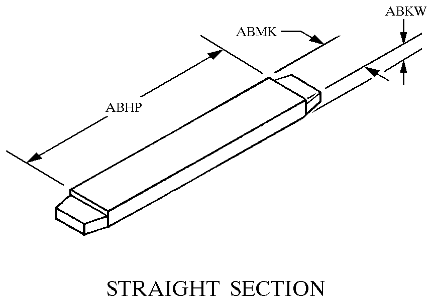 STRAIGHT SECTION style nsn 2510-01-618-7063