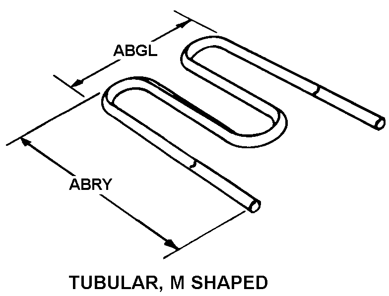 TUBULAR, M SHAPED style nsn 4520-01-221-9206