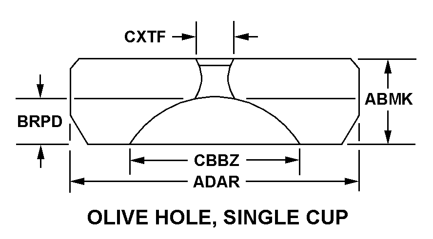 OLIVE HOLE, SINGLE CUP style nsn 3120-01-366-5453