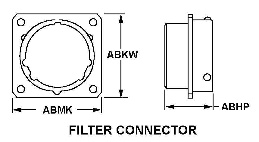 FILTER CONNECTOR style nsn 5915-01-056-4690