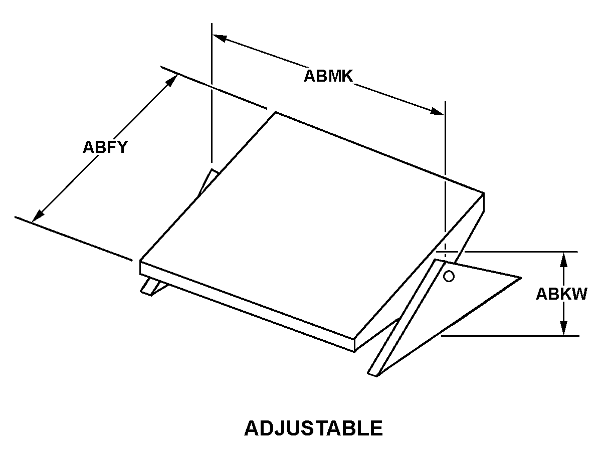 ADJUSTABLE style nsn 7195-01-633-6736