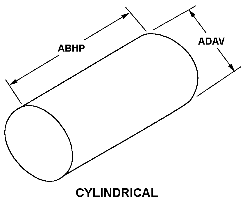 CYLINDRICAL style nsn 6625-00-664-1146