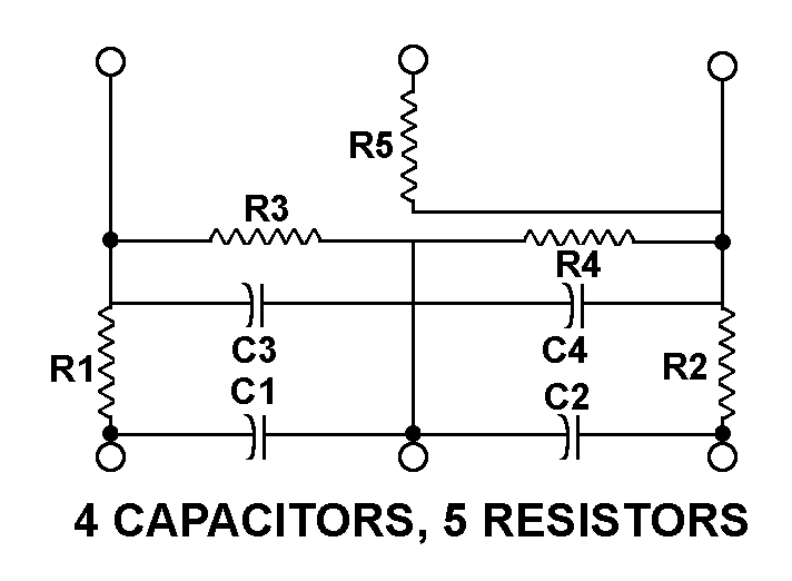 4 CAPACITORS, 5 RESISTORS style nsn 5915-01-188-2603