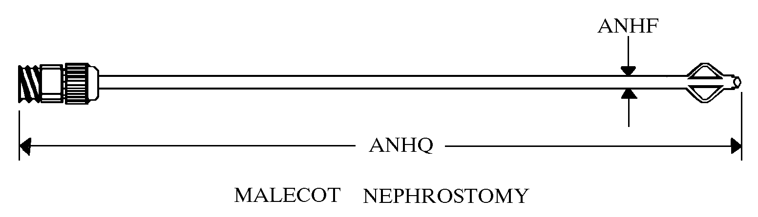 MALECOT NEPHROSTOMY style nsn 6515-01-534-2472