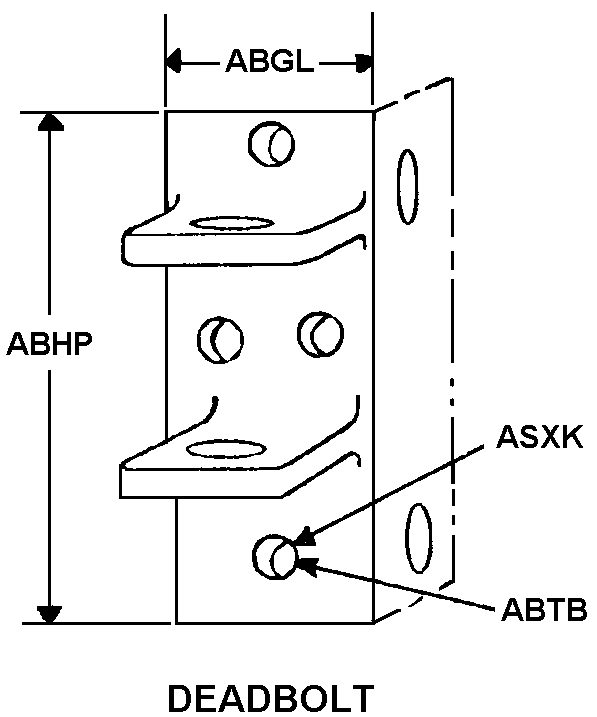 DEADBOLT style nsn 5340-01-386-1239