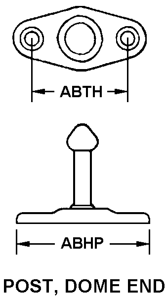 POST, DOME END style nsn 5340-00-093-5789