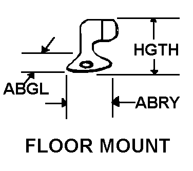 FLOOR MOUNT style nsn 5340-01-440-1157