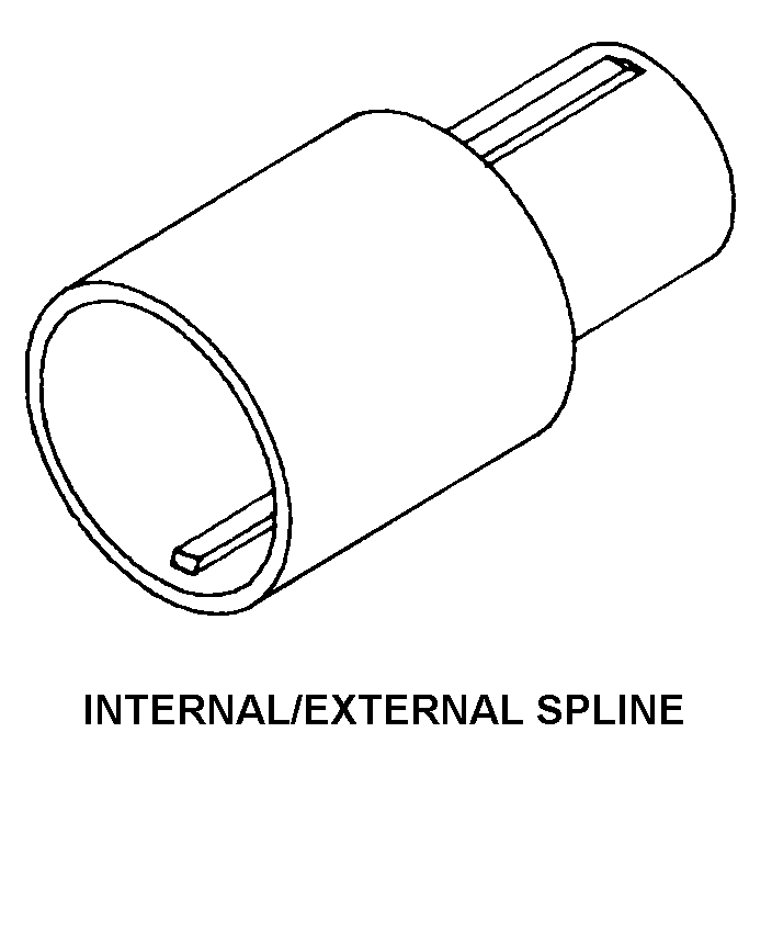 INTERNAL/EXTERNAL SPLINE style nsn 3010-01-361-9304