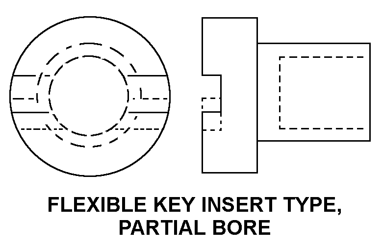 FLEXIBLE KEY INSERT TYPE, PARTIAL BORE style nsn 3010-01-086-6026